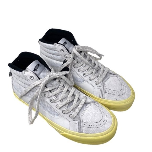 VANS Sk8-Hi Notchback Split VR3 Shoes Women Canvas Light Gray Suede VN0A5FBHLTG - Picture 3 of 8